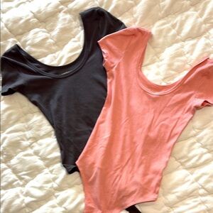 American Eagle Outfitters XS body suits. Ribbed texture